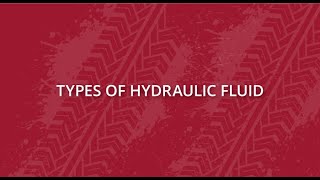 Types of Hydraulic Fluid [upl. by Ttenna]