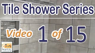 How to install tile backer board in a shower [upl. by Fatima]