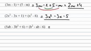 sčítání a odečítání mnohočlenů [upl. by Fanestil]