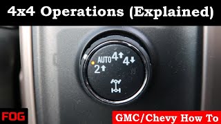 GMCChevy 4x4 Operations Explained [upl. by Anaeg]