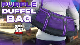 EASY How To Get The Purple Duffel Bag On Any Outfit In GTA 5 Online [upl. by Schwitzer]