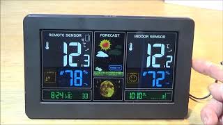 The Smart Digital Wireless Color LCD Barometric Weather Station [upl. by Emiolhs]