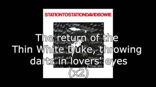 Station to Station  David Bowie  Lyrics [upl. by Lawlor]