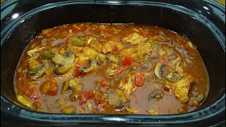 Slow Cooker Chicken Cacciatore [upl. by Orr512]