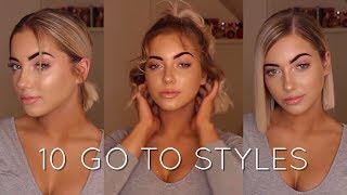 HOW I STYLE MY SHORT HAIR  Katherine Rose [upl. by Ennej]