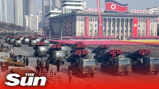 North Korea 70th Anniversary Military Parade 2018 FULL [upl. by Atsirhc]