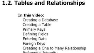 Access 2007 Tutorial 12 Tables and Relationships [upl. by Nanaj]