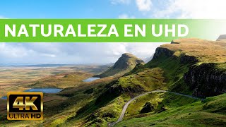 PAISAJES NATURALES en 4K con MÚSICA relajante 🌳🍂 Vídeos en Ultra HD [upl. by Karin141]