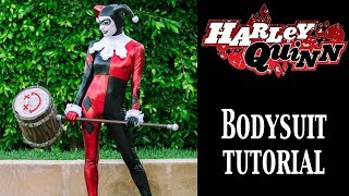 Harley Quinn Costume Tutorial  Bodysuit [upl. by Asel396]