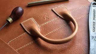 Making a Tubular Leather Handle  TUTORIAL [upl. by Taryn]