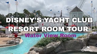 Disneys YACHT CLUB RESORT Room Tour  Water View Room [upl. by Allanson]