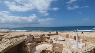 Ancient CAESAREA MARITIMA Israel  The Ancient Roman Port City  Holy Land Journey [upl. by Neelhsa]