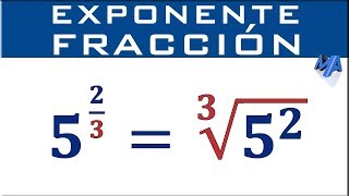 Potencia con exponente fracción [upl. by Carvey169]