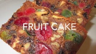 FRUIT CAKE  How to make FRUITCAKE Recipe [upl. by Yenttirb]