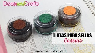 Tintas para sellos caseras  DecoAndCrafts [upl. by Tadeas983]