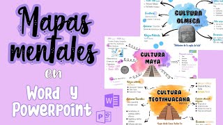 Mapas mentales en Word y Powerpoint Mireya GH [upl. by Ytsirhc489]