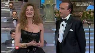 Alba Parietti valletta al Festival di Sanremo 1992  Domenica In 14012018 [upl. by Ogram]