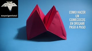 Como hacer un comecocos en origami paso a paso [upl. by Dowski979]