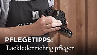 Lackleder richtig pflegen [upl. by Enenaej]