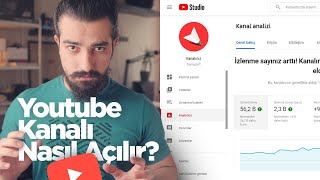 Sıfırdan YOUTUBE KANALI Nasıl Açılır  Youtube Eğitim Seti [upl. by Koslo]