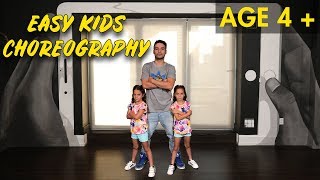 Easy Kids Choreography  Hip Hop Dance Tutorial AGES 4  MihranTV [upl. by Marianna722]