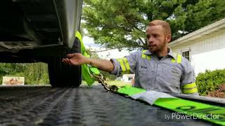 Tow Truck 8 Point tie down and Different tie down methods Part 1 [upl. by Toinette]