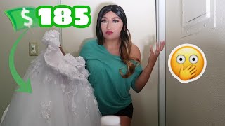 Hebeos Wedding Dress Review CHEAP WEDDING DRESS [upl. by Kuska]