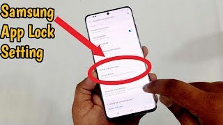 Samsung S20A50sA30sM31 App Lock Setting  Use Secure Folder Lock [upl. by Galatia]