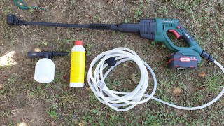 Parkside Cordless Pressure Washer PDRA 20 A1 Testing [upl. by Leclair]