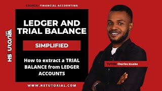 How to extract a TRIAL BALANCE from LEDGER ACCOUNTS [upl. by Amak]