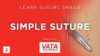 Subcuticular Suture  Learn Suture Techniques  VATA [upl. by Ydnew]