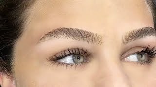 PERFECT BROW  HAIR STROKE TECHNIQUE [upl. by Kirby15]