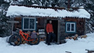 Cabin Life  Winter Overnight in the Mountains [upl. by Chadabe7]