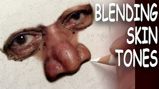 Blending SKIN TONES in REALTIME with Colored Pencil [upl. by Zack]