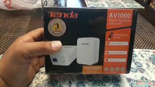 Tenda AV1000 Ethernet Powerline ReviewTest [upl. by Rumney666]