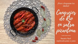 Cómo cocinar CANGREJOS DE RÍO EN SALSA🦞 ¡Picantones y Deliciosos [upl. by Rooney453]