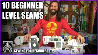 10 Beginner Level Sewing Seams How to use a sewing machine tutorial  Brother ST150HDH [upl. by Shari105]