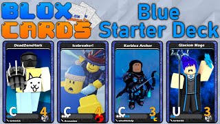 Blox Cards  Blue Starter Deck Walkthrough [upl. by Asoj]