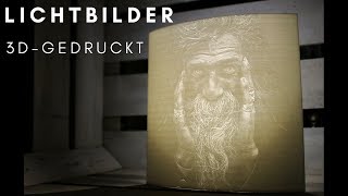 Lichtbilder  Lithophane  aus dem 3DDrucker [upl. by Leclair]