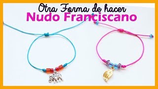 PULSERAS de HILO FACIL con  3 NUDOS FRANCISCANOS 😱 [upl. by Bernardina]