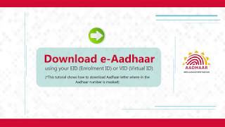 Protect Your Aadhaar Privacy Download Masked Aadhaar with Enrolment ID or VID [upl. by Fujio]