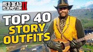 𝐑𝐞𝐝 𝐃𝐞𝐚𝐝 𝐑𝐞𝐝𝐞𝐦𝐩𝐭𝐢𝐨𝐧 𝟐  40 Story Mode Outfits By Subscribers PC with Photo Mode Highlights [upl. by Joiner]