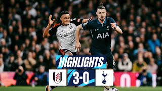 FULHAM 30 TOTTENHAM HOTSPUR  PREMIER LEAGUE HIGHLIGHTS [upl. by Nolitta205]