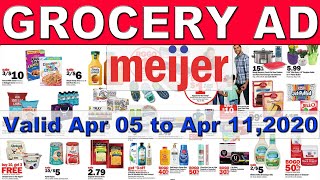 Meijer Weekly Grocery Ad  Meijer Weekly Ad Apr 05 to Apr 112020  Meijer Weekly Bogo Flyer [upl. by Jasik]