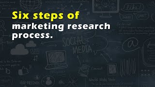 Six steps of marketing research process [upl. by Heisser]