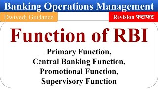 RBI Function of RBI RBI Functions Banking Operations Banking Operations management [upl. by Aikas301]