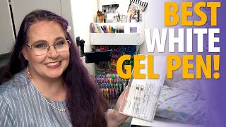 Best WHITE Gel Pen Surprising Result Showdown amp Comparison [upl. by Nanahs]