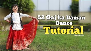 52 gaj ka Daman  Dance TutorialStep by Step  Abhigyaa Jain  New Haryanvi Song Easy Dance Steps [upl. by Finella]