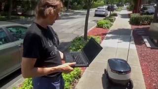 Testing of Starship Autonomous Delivery Robots in Silicon Valley [upl. by Ycrad]