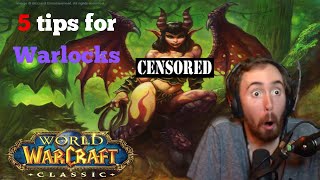 5 Warlock Tips for Classic Wow [upl. by Kwon]